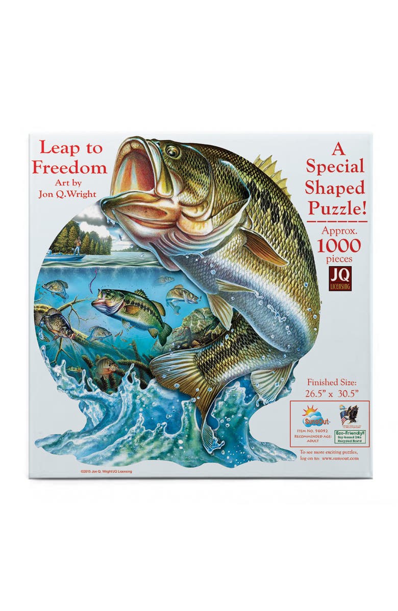 Sunsout Leap To Freedom 1000 piece Jigsaw Puzzle for Adults Special Shape, Alternate, color, Multicolor
