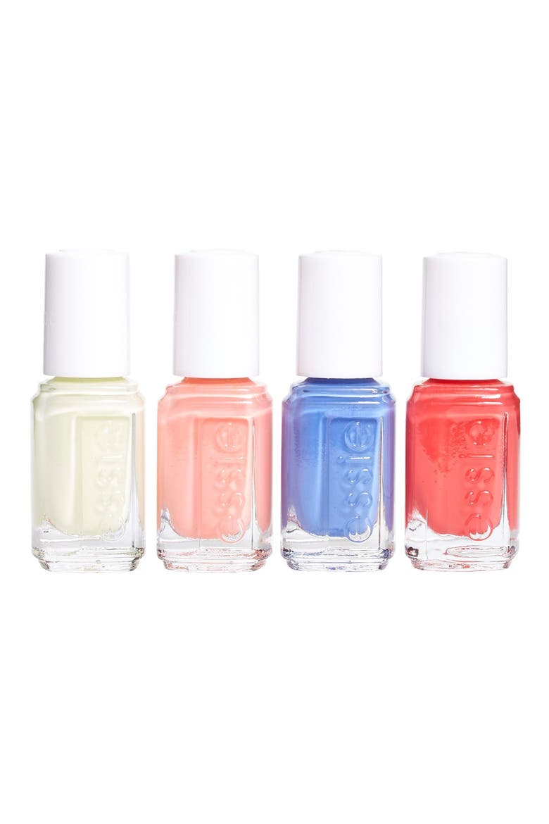 essie® 'Summer 2015' Mini Four-Pack, Main, color, NO COLOR