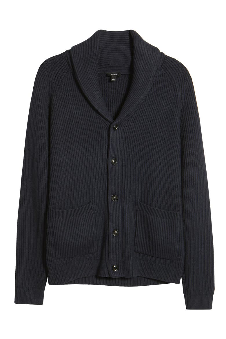 Winters Shawl Collar Cardigan, Alternate, color, NAVY