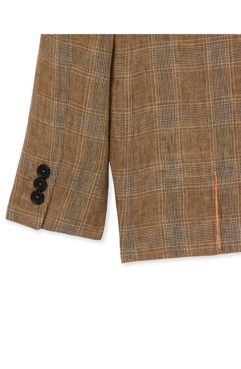 Fortela Bella Brown Check Jacket, Alternate, color, Brown