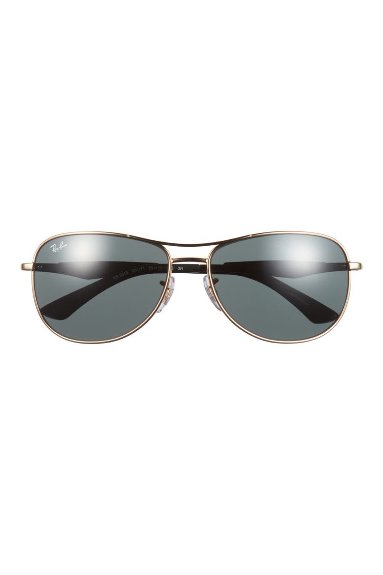 59mm Pilot Sunglasses, Main, color, ARISTA