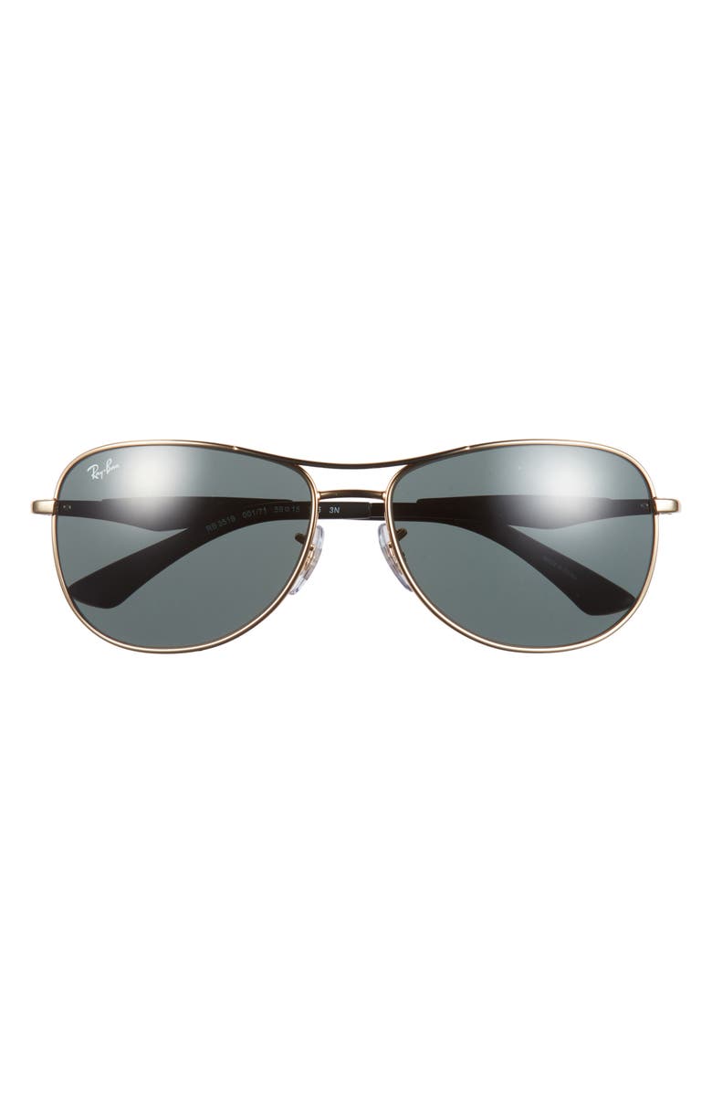 Ray-Ban 64mm Pilot Sunglasses, Main, color, Arista
