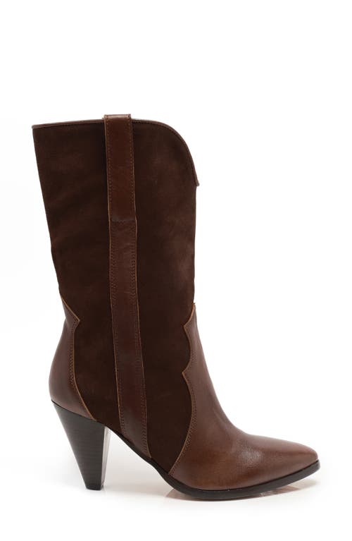 Free People Taper Heel Western Boot In Brown