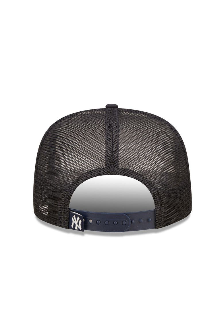 Men's New Era White/Navy New York Yankees Gradient Golfer 9FIFTY Snapback Hat, Alternate, color, White