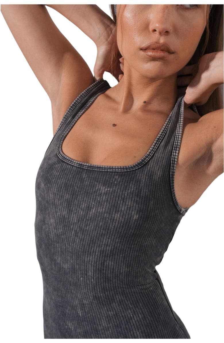 Vitality Cloud II Rib Basic Midi Dress, Alternate, color, Iron Washed