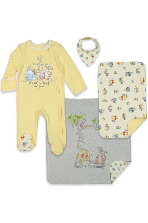 Winnie the Pooh 4-Piece Sleep N' Play and Blanket Set