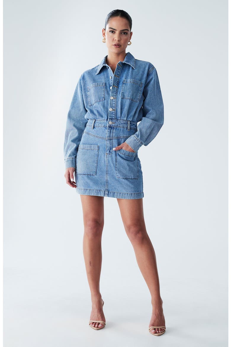 Cannes Dress, Alternate, color, Light Blue Wash