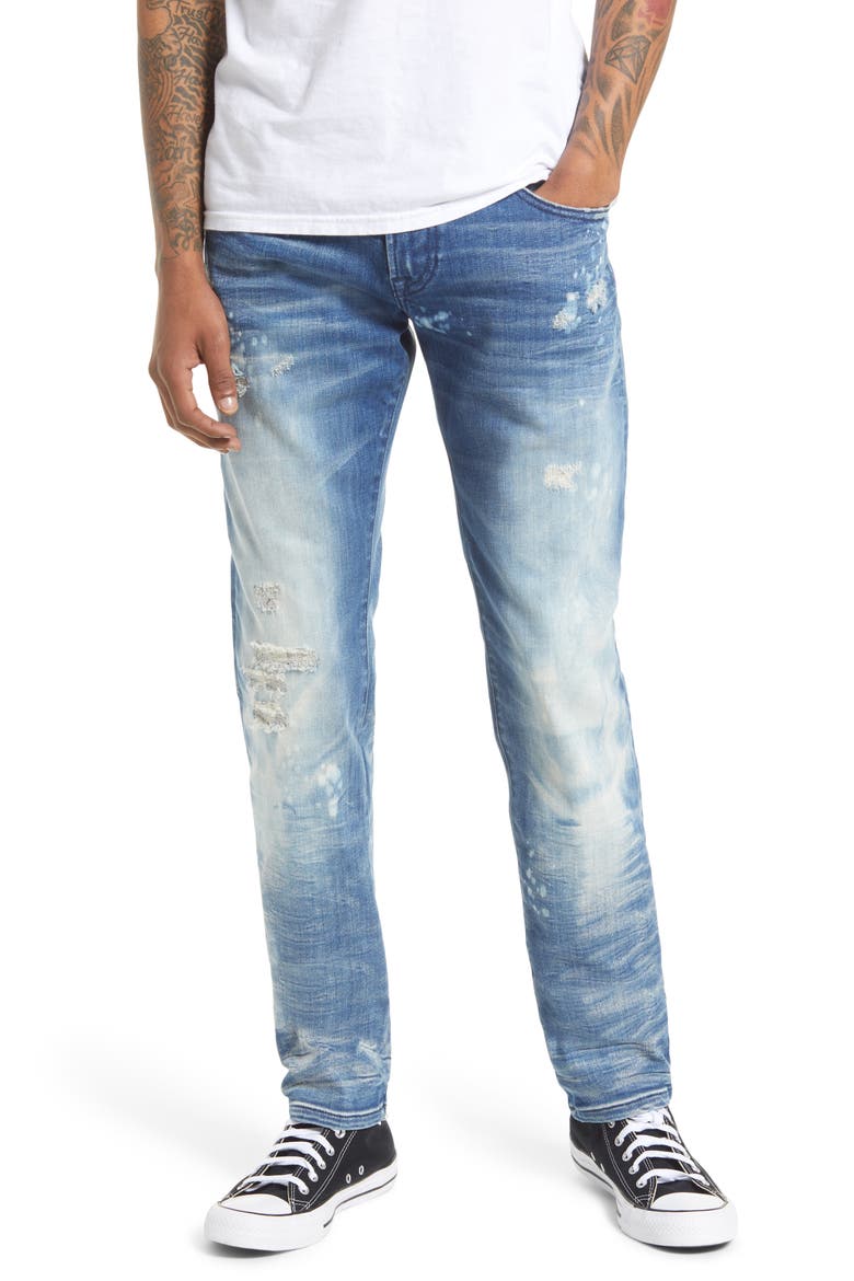 Rocker Men's Slim Fit Jeans, Main, color, DUNE
