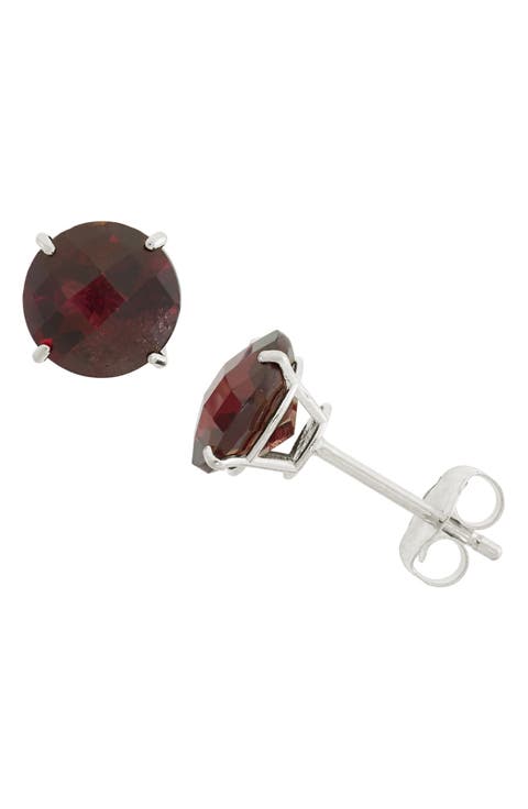 Amethyst Stud Earrings