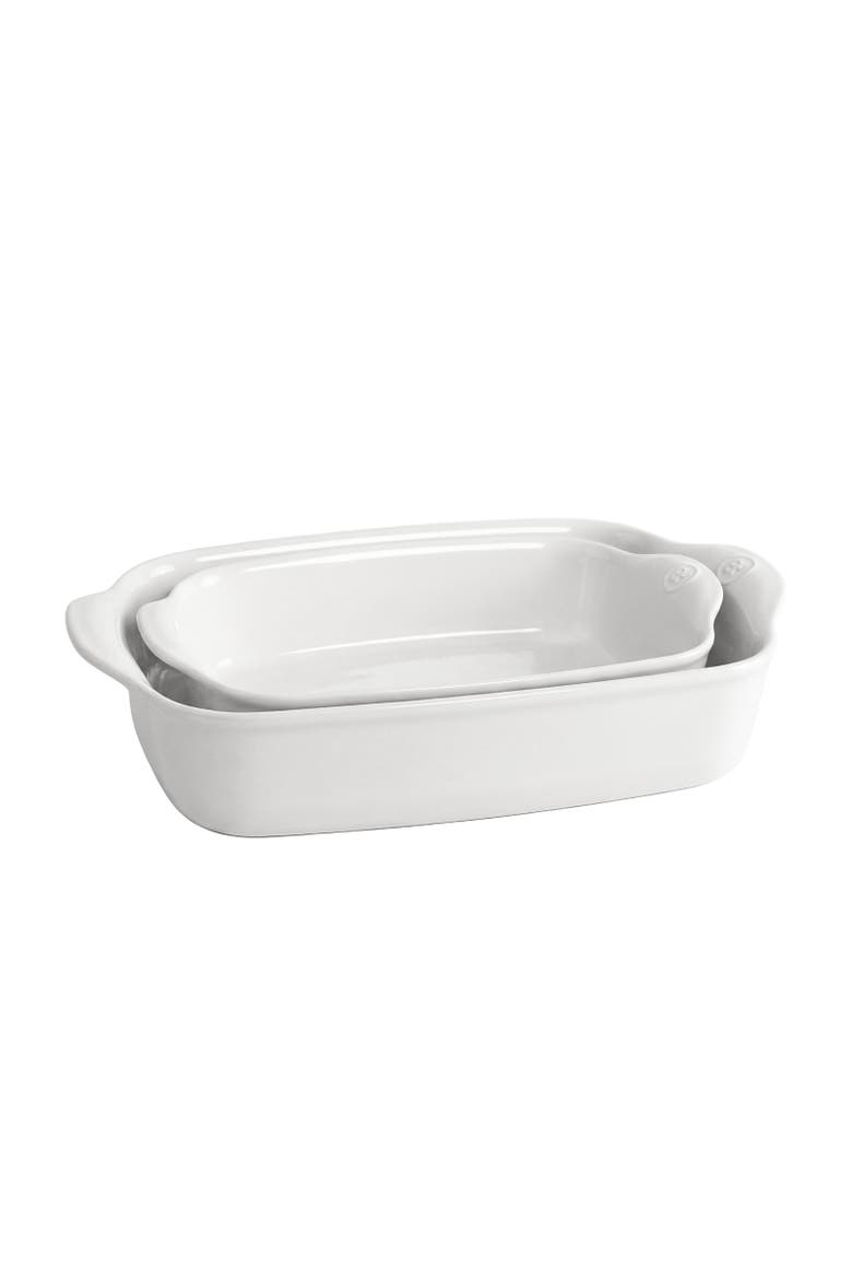 Rectangular Baking Dish, Set of 2, 2.4 qt, 3.8 qt, Main, color, Flour