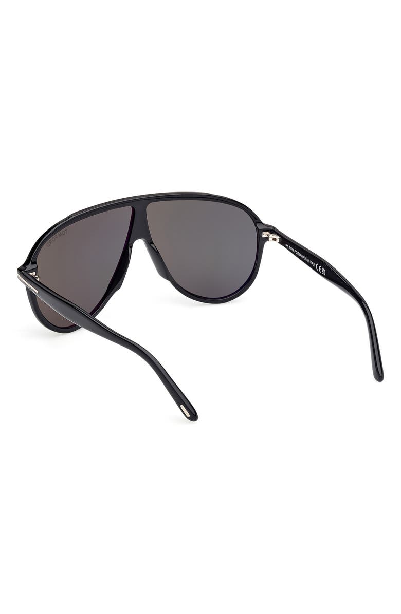 TOM FORD Vladimir 65mm Oversize Pilot Sunglasses, Alternate, color, 