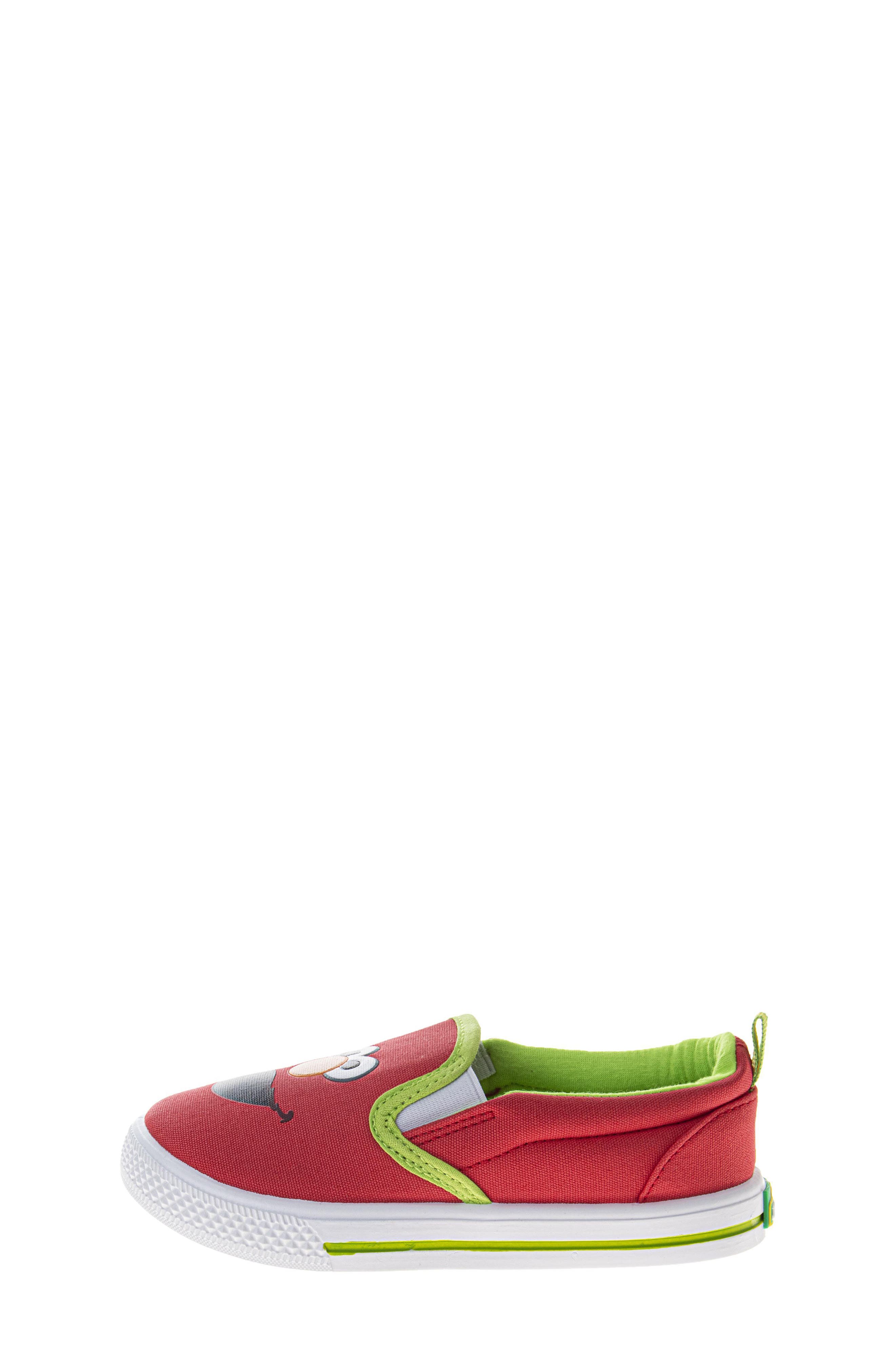 Kids' Sesame Street Slip-On Sneaker, Alternate, color, RED/BLUE