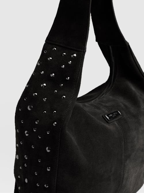 Saint And Sofia Saint + Sofia Margot Hobo Shoulder Bag In Black