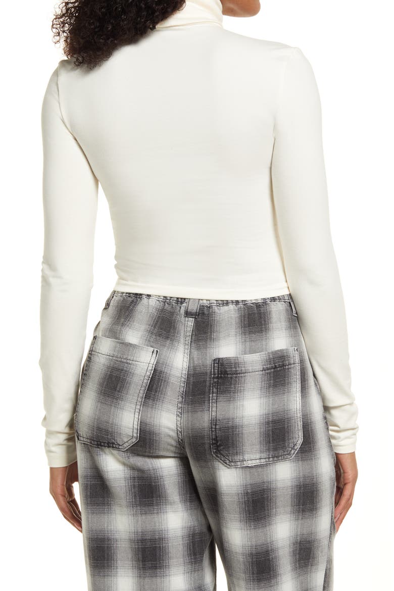 Women's Turtleneck Top, Alternate, color, IVORY