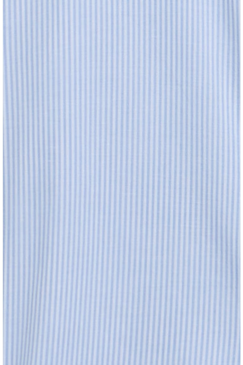 Kids' Beach Short Sleeve Button-Up Shirt & Chambray Shorts Set, Alternate, color, NAVY STRIPE