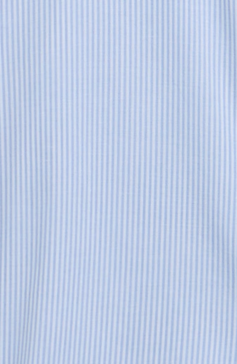 Splendid Kids' Beach Short Sleeve Button-Up Shirt & Chambray Shorts Set, Alternate, color, Navy Stripe