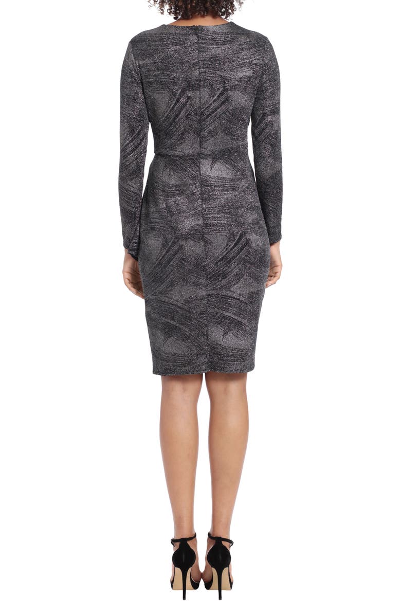 London Times Long Sleeve Wrap Style Dress, Alternate, color,