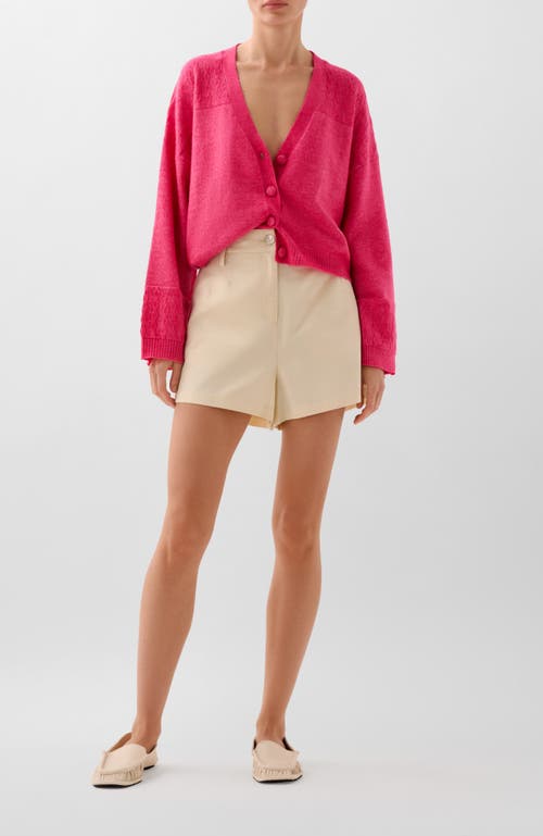 Scalpers Tran Buttons Cardigan In Pink