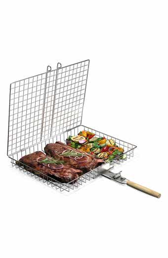 Set of 2 Large Folding Grilling Baskets