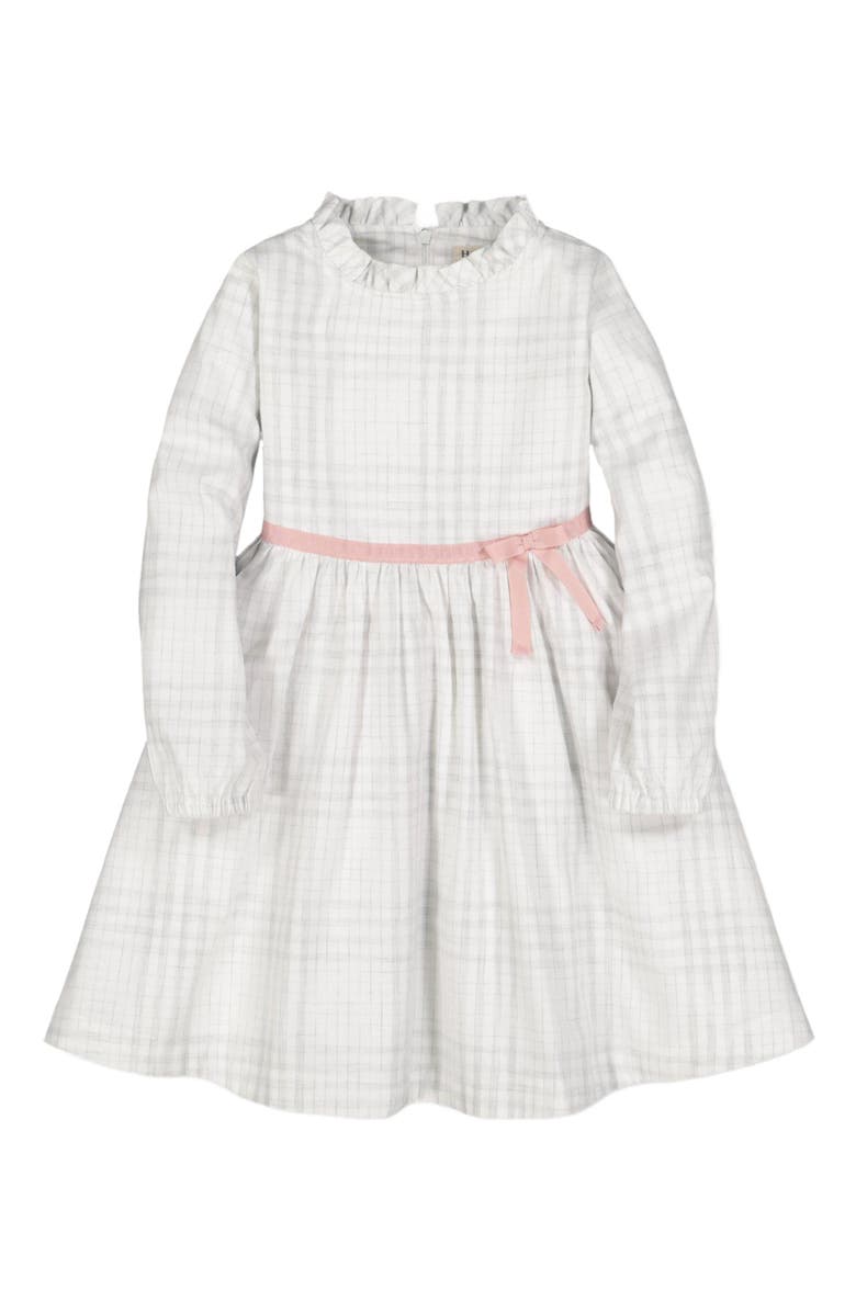 Hope & Henry Baby Girls' Ruffle Neck Empire Waist Dress, Infant, Alternate, color, 