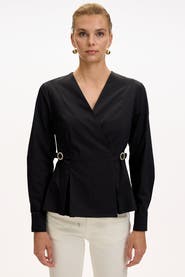 Exquise Ashylnn Wrap Collar Shirt