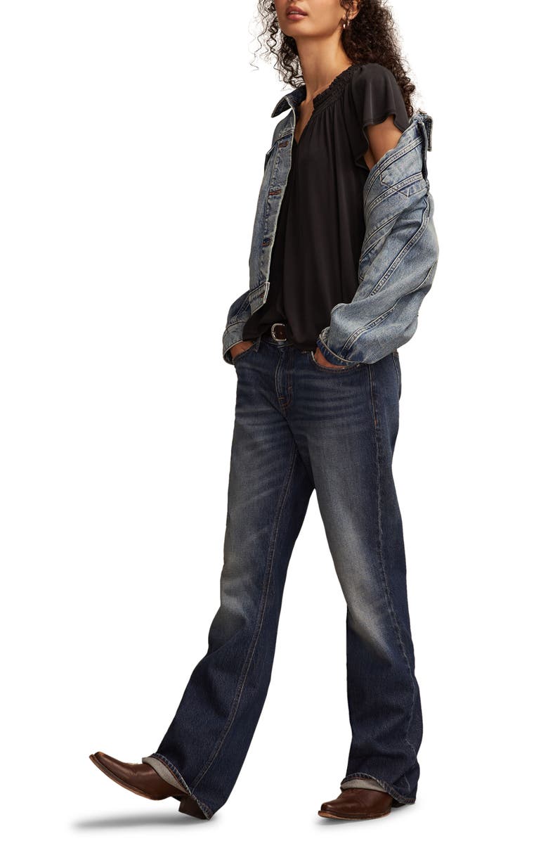 Lucky Brand Sandwash Notch Neck Top, Alternate, color,