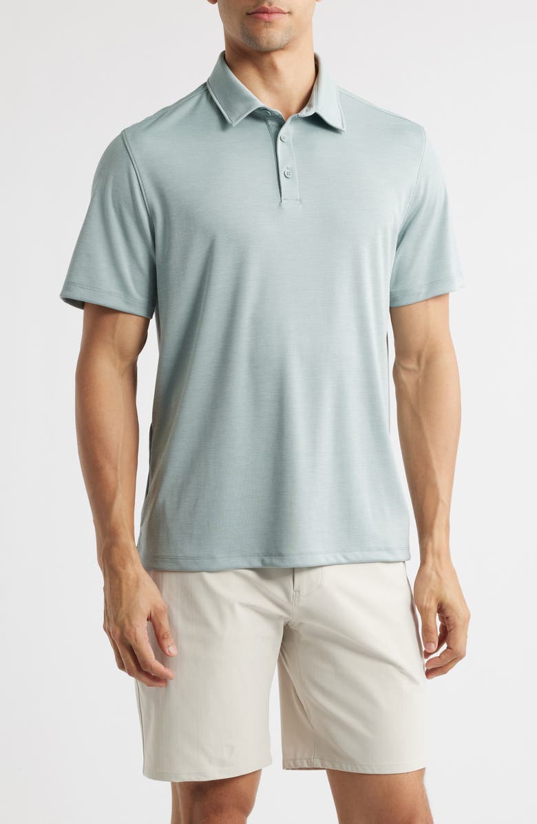 Zella Course Polo, Main, color, Grey Blue