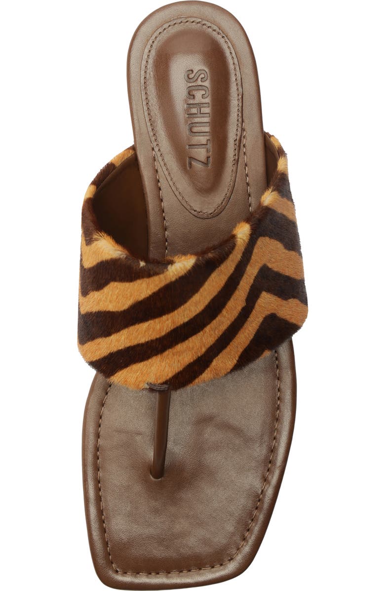 Schutz Martha Slide Sandal, Alternate, color, Natural/ Pecan Brown