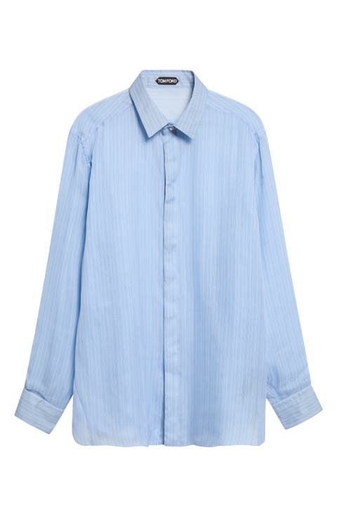 Striped Silk Shirt