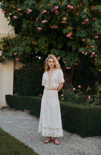 Rails Sol Embroidered Eyelet Cotton Skirt | Nordstrom