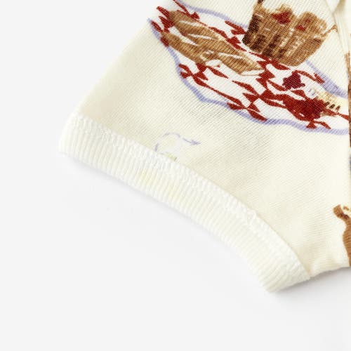 Milkbarn Organic Cotton One Piece In White