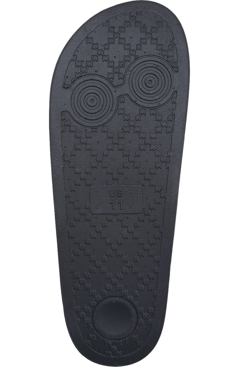 True Religion Russell Chopout Logo Slide, Alternate, color, Black