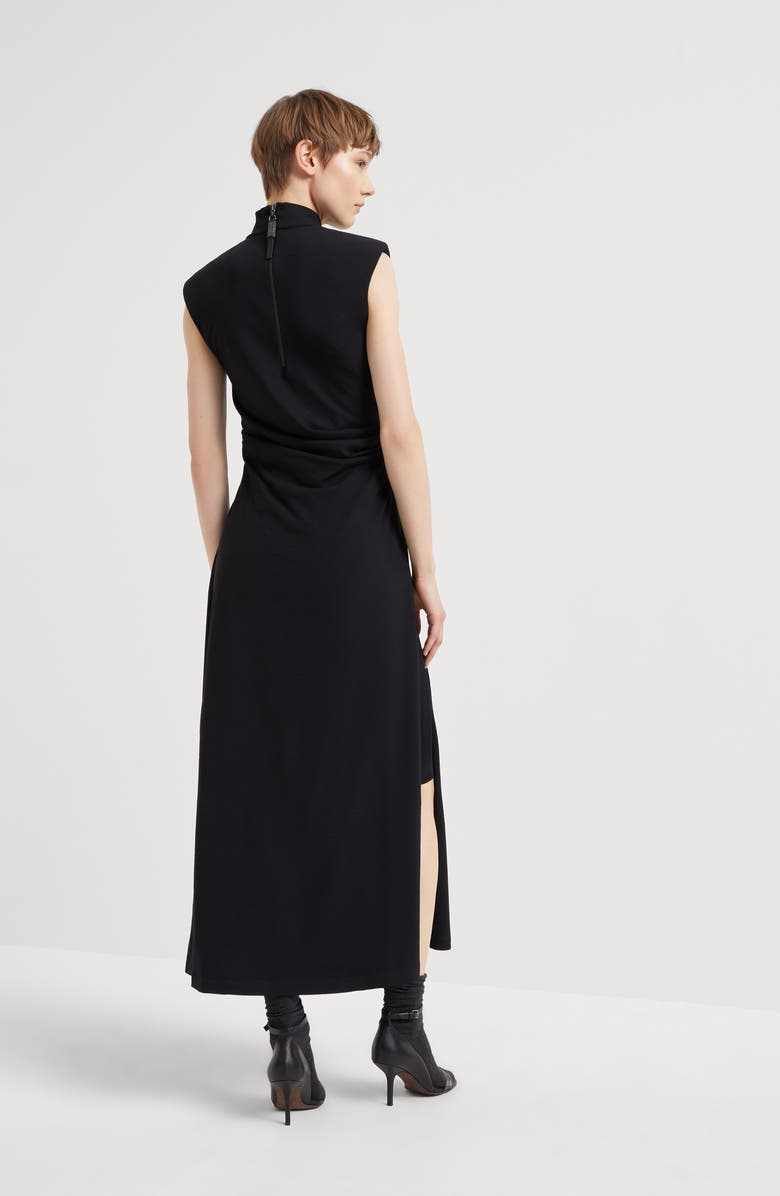 Brunello Cucinelli Virgin wool jersey dress, Alternate, color,
