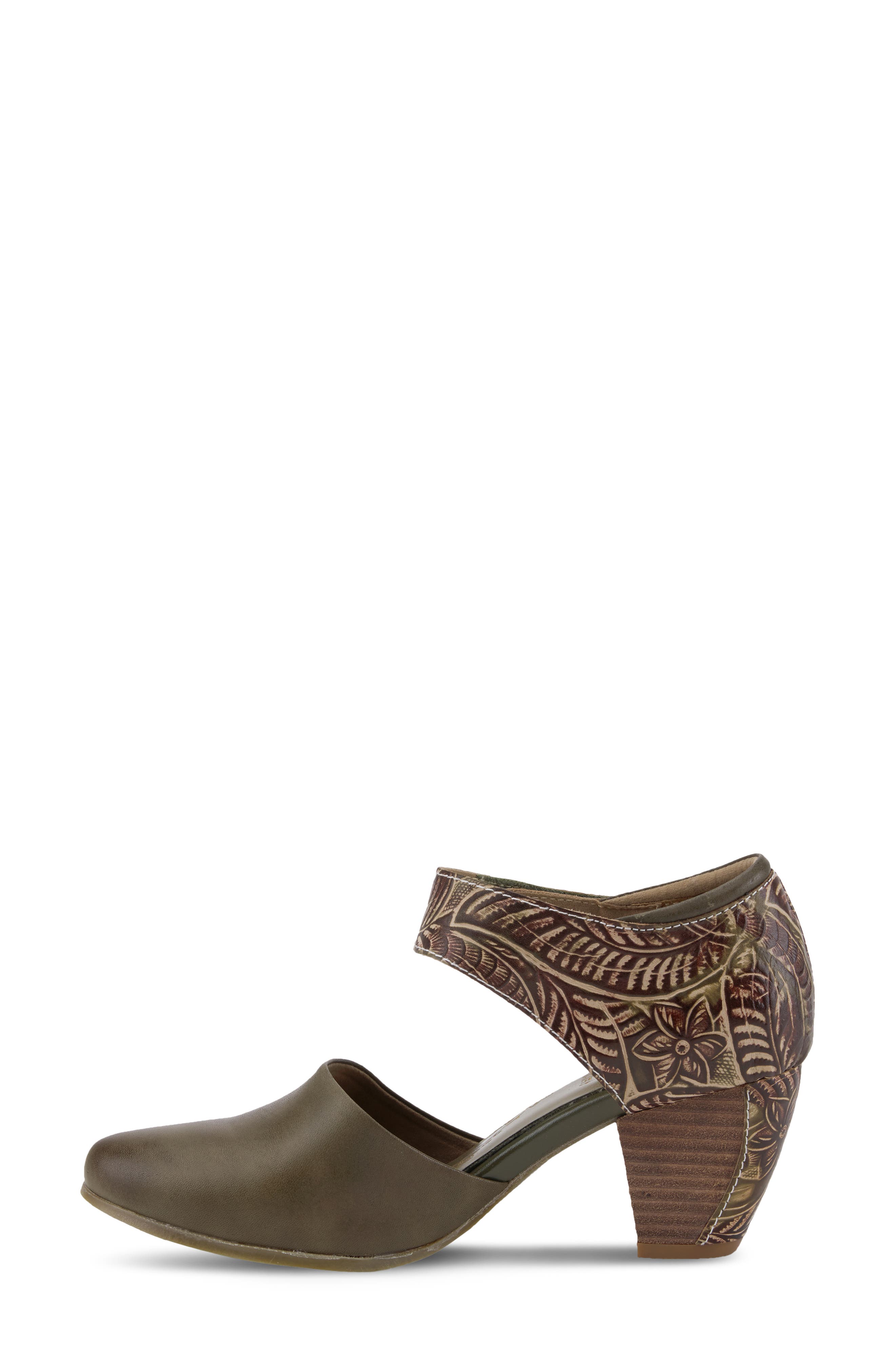 L'Artiste by Spring Step L'Artiste Toolie Pump, Alternate, color, Olive Green Leather