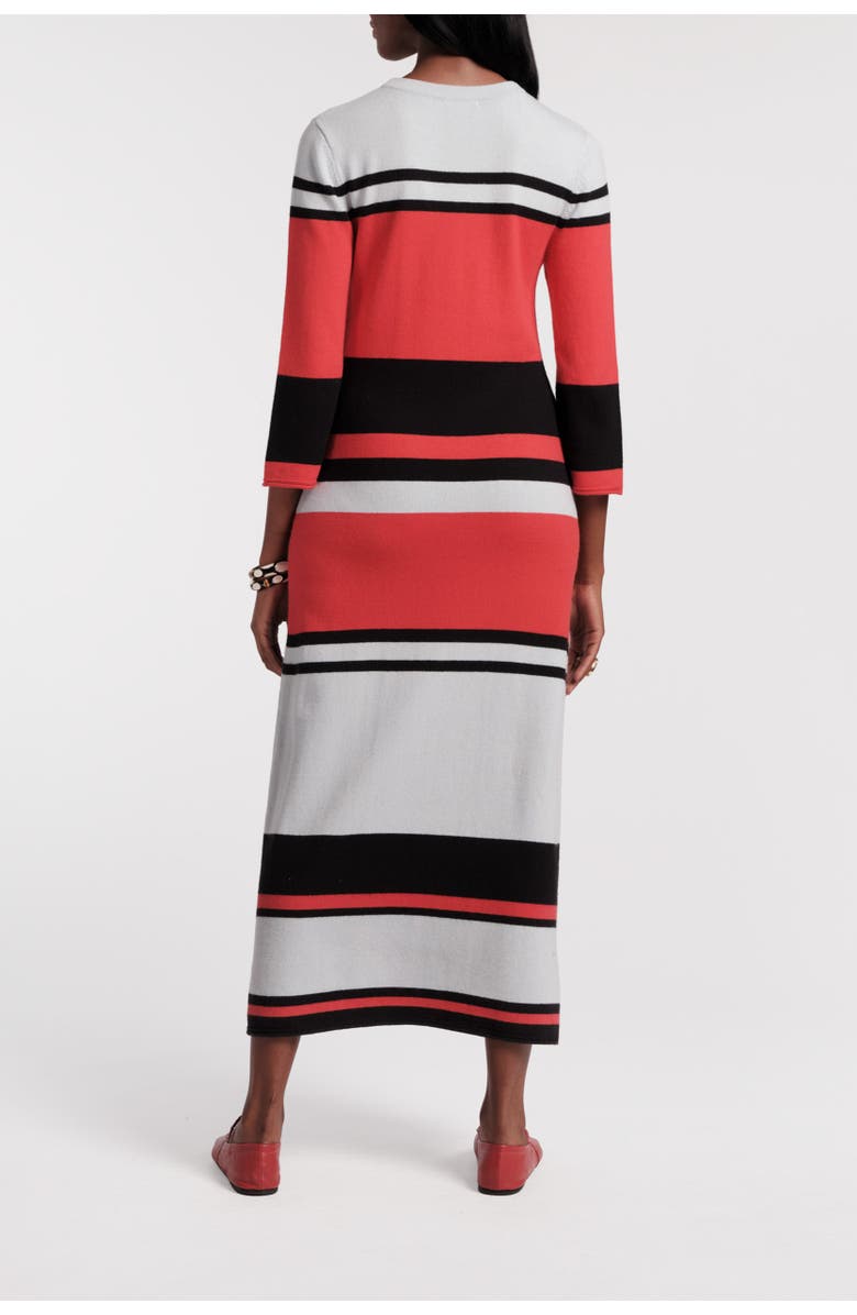 Frances Valentine Cozy Knit Maxi, Alternate, color, Red/Blue/Black