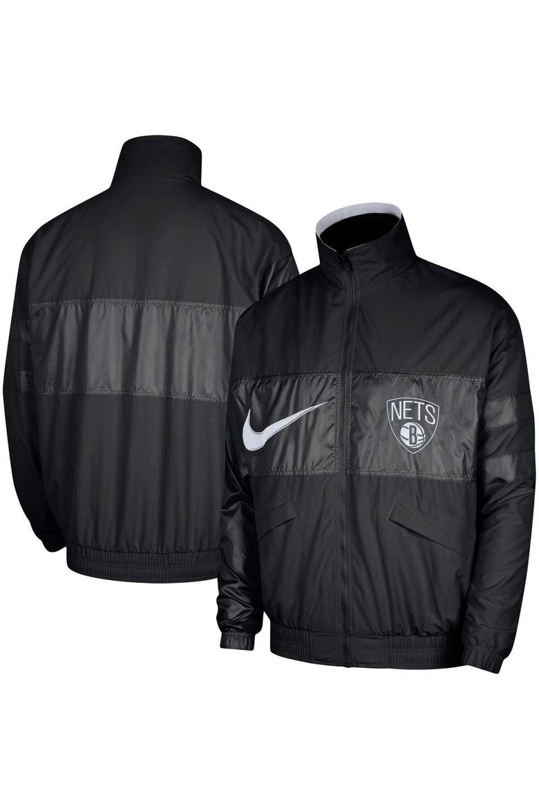 Men's Nike Black Brooklyn Nets Courtside Versus Capsule Full-Zip Jacket, Main, color, Black