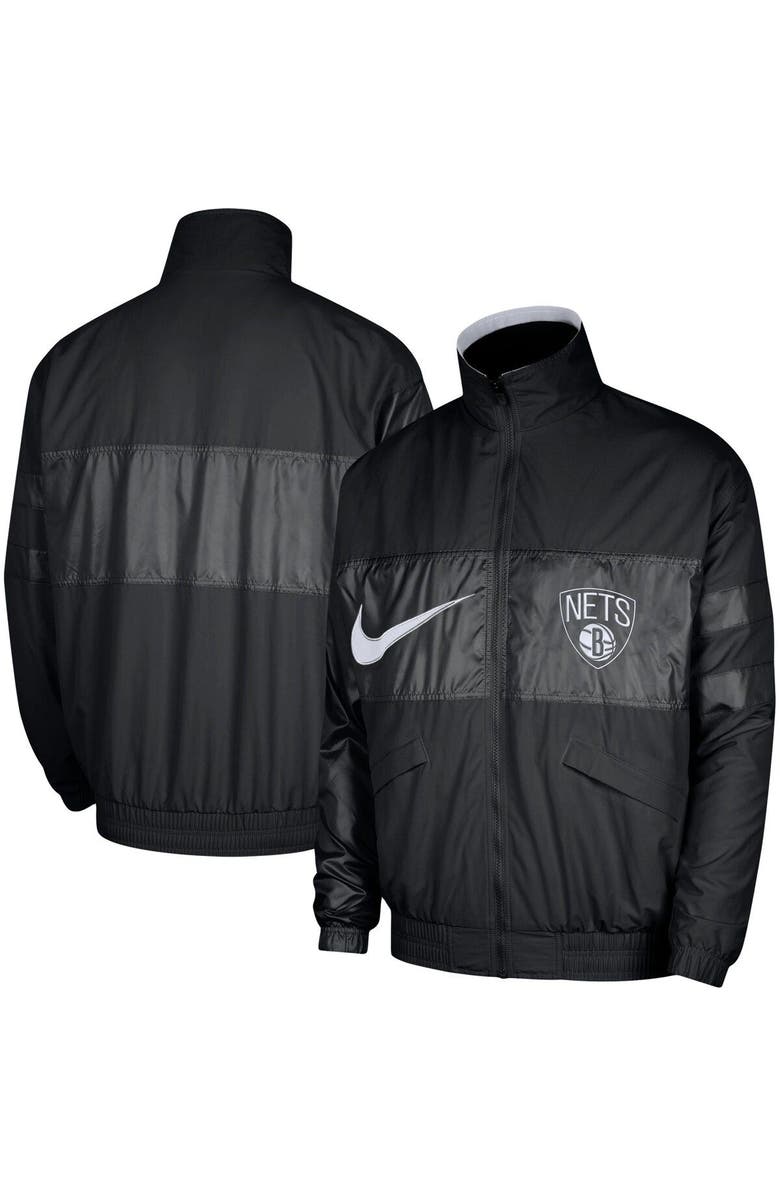 Nike Men's Nike Black Brooklyn Nets Courtside Versus Capsule Full-Zip Jacket, Main, color, Black