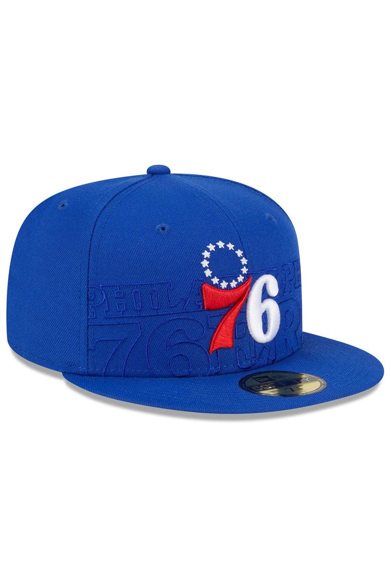 Men's New Era  Royal Philadelphia 76ers 2023 NBA Draft 59FIFTY Fitted Hat, Alternate, color, Royal