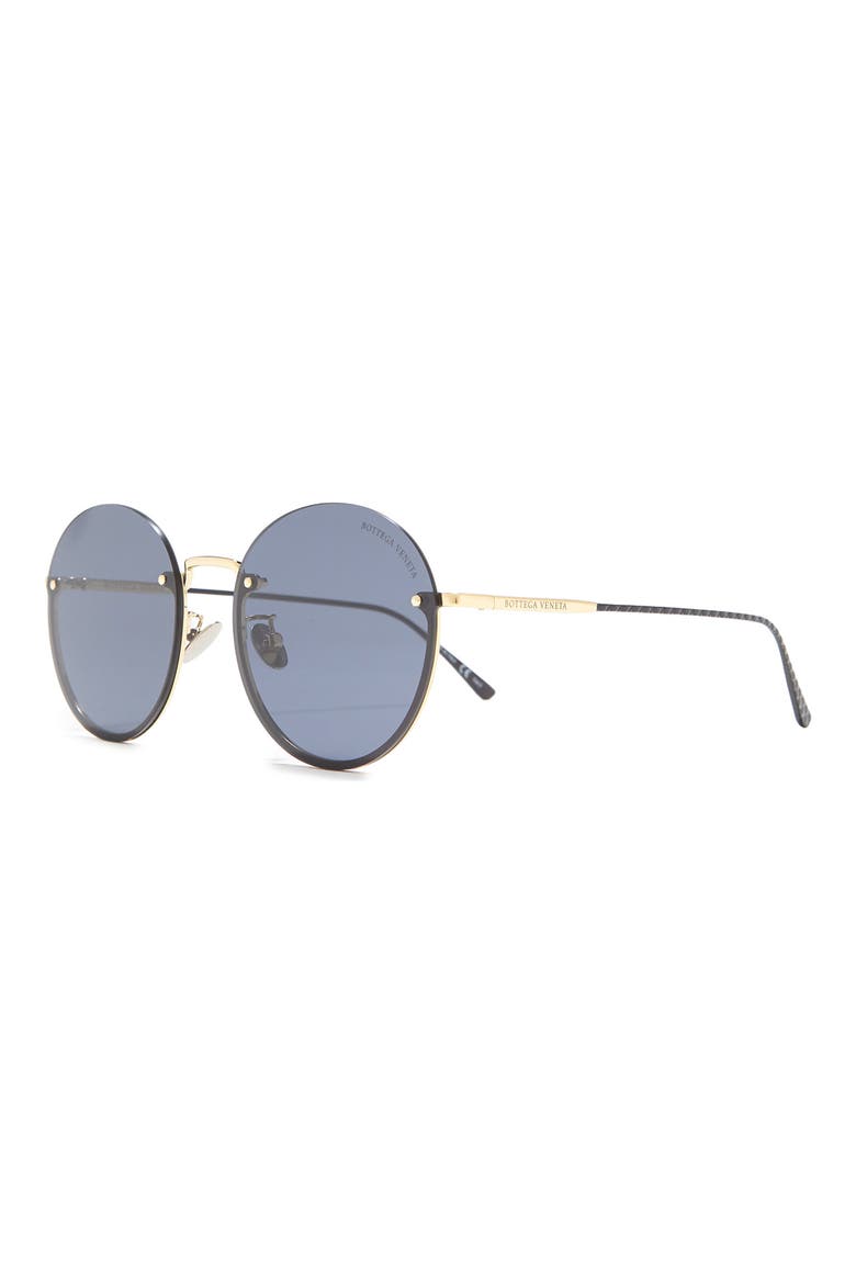 57mm Round Sunglasses, Alternate, color, GOLD GOLD BLUE/BLU