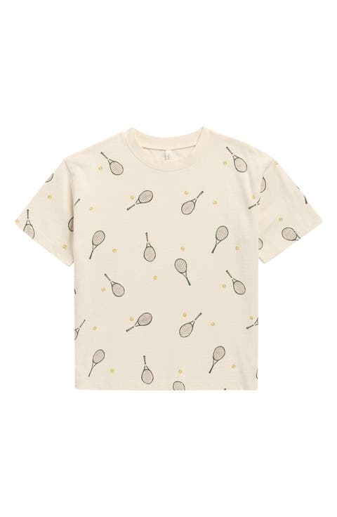 Kids' Relaxed Fit Racket Print T-Shirt