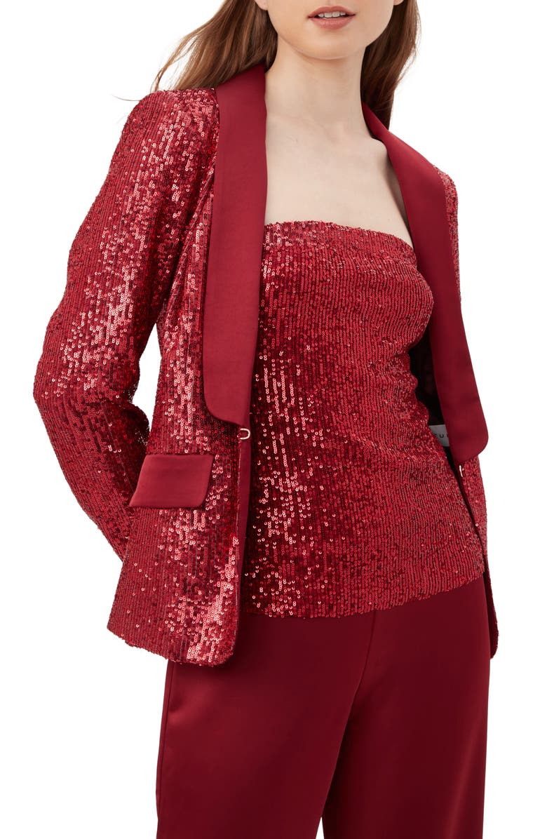 Trina Turk Al Sequin Blazer, Main, color, 