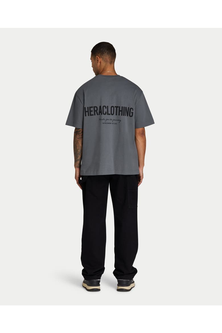Club '15 Short Sleeve Oversized T-Shirt, Alternate, color, Charcoal