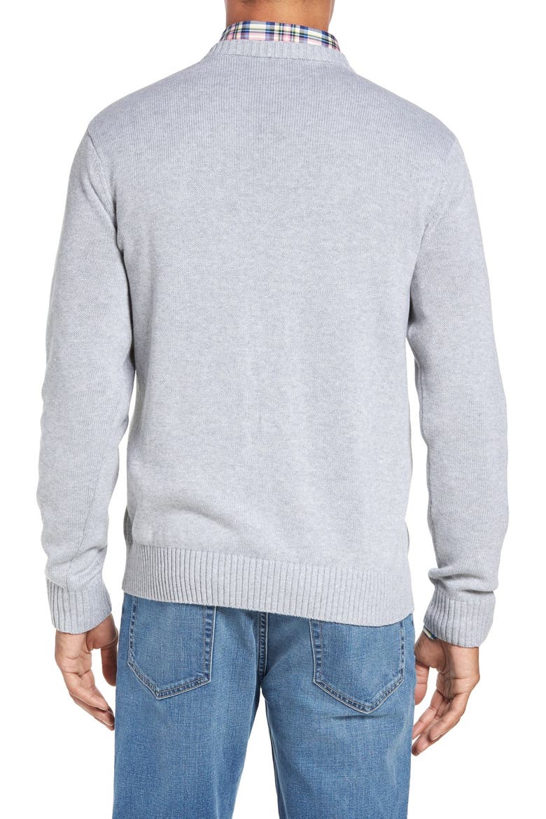 'Whale' Classic Fit Cotton Crewneck Sweater, Alternate, color, MINNOW GRAY