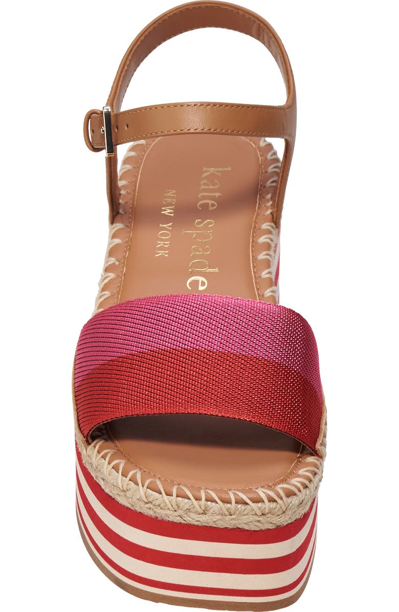Kate Spade New York picnic platform sandal, Alternate, color, Festive Pink Multi