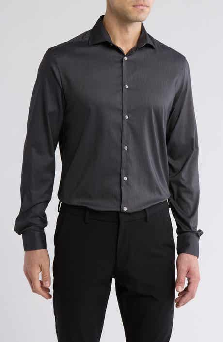 Calvin Klein All-Season Stretch Long Sleeve Slim Fit Dress Shirt