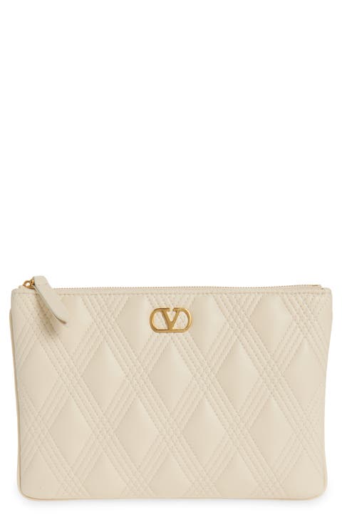 Medium Quiltie 67 Quilted Leather Pouch