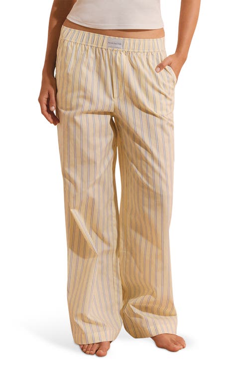 Benicio Pinstripe Cotton Sleep Pants