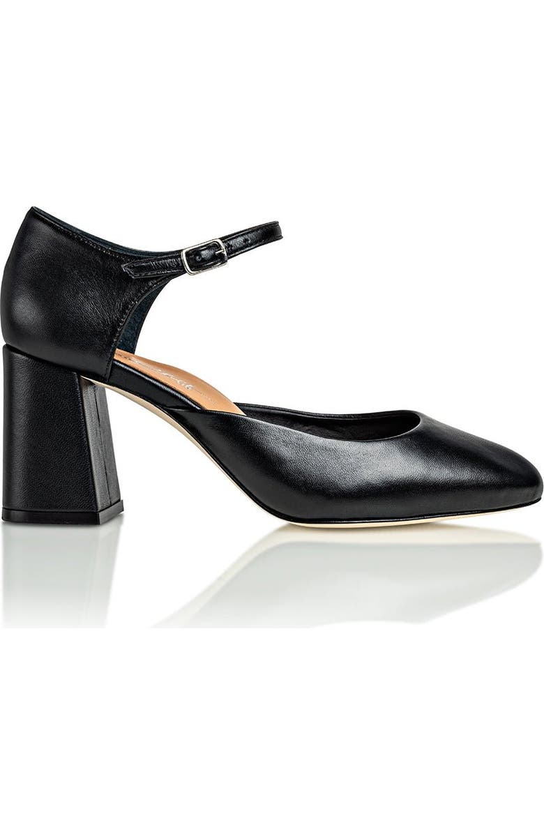 Joan Oloff Shoes Sally Leather Mary Jane Pump, Main, color, Black