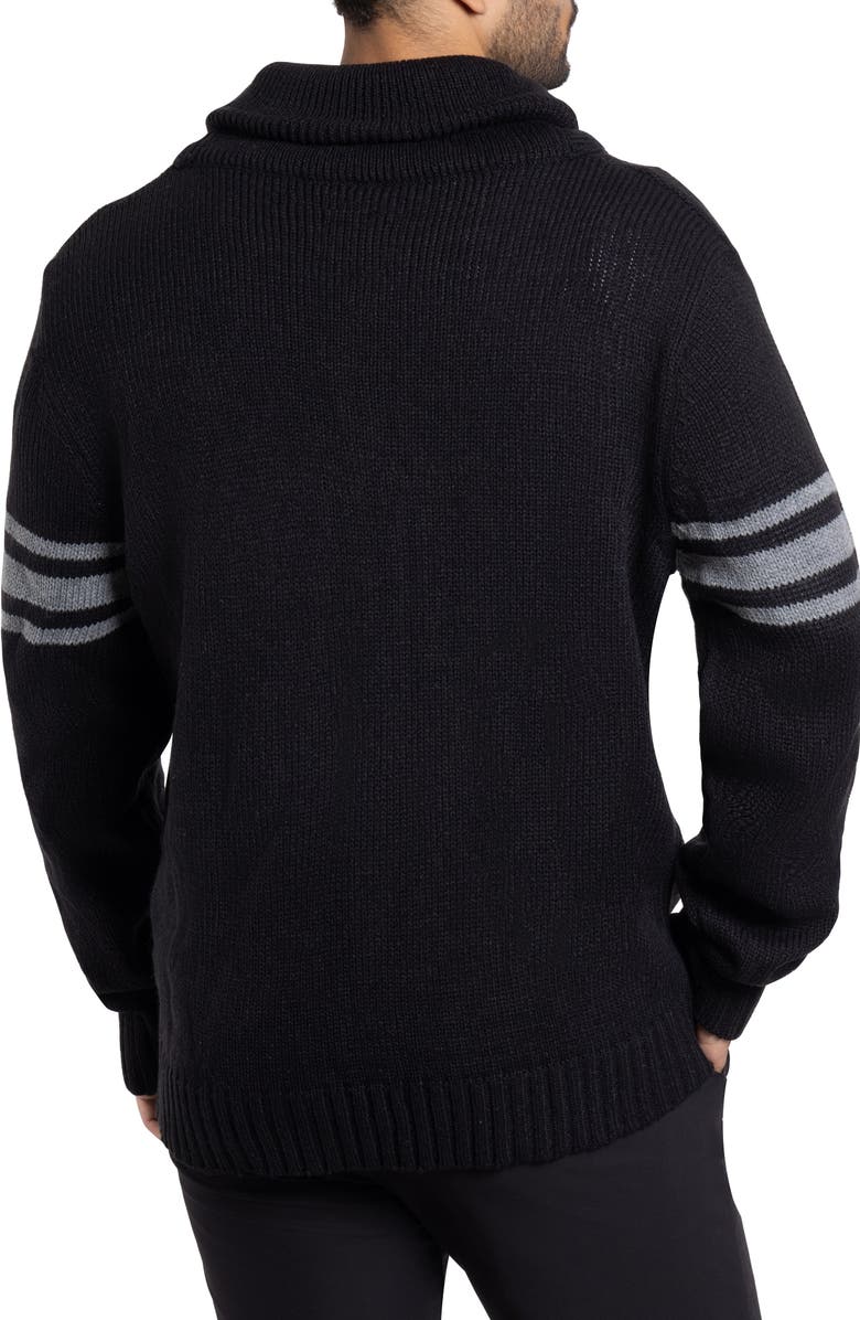 XRAY Shawl Collar Knit City Patch Cardigan, Alternate, color,