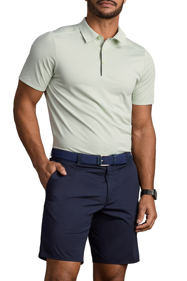 Approach Performance Polo, Main, color, COOL MINT SEERSUCKER
